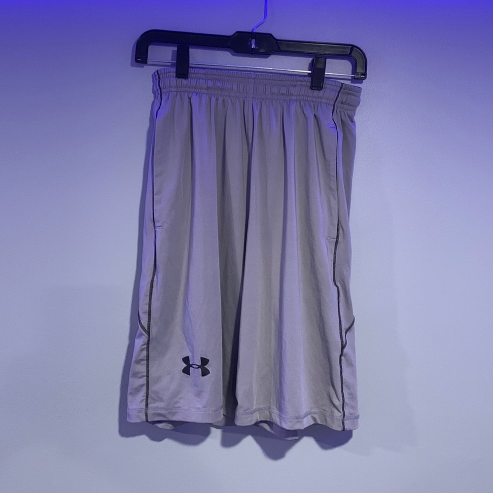 Under Armour Shorts: Gray Heat Gear Under Armour Shorts